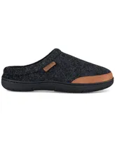 Haggar Men's Microsuede Trim Bumper Felt Clogs