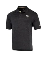 Men's Colosseum Heathered Black Ucf Knights Down Swing Polo Shirt