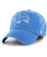 Men's '47 Brand Blue Detroit Lions Franchise Logo Adjustable Hat