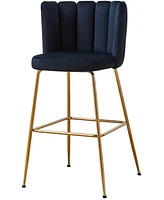 Best Master Furniture Elegante 41" Velvet Bar Stools, Set of 2