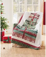 Greenland Home Fashions Festive Presents Patchwork Throw, 50" x 60"