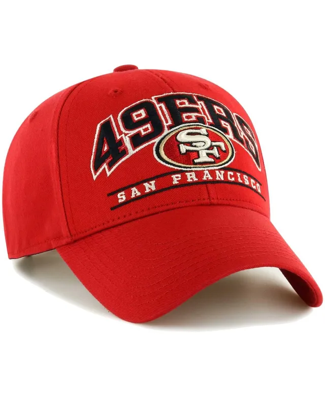 Mens San Francisco 49ers '47 Brand Scarlet Cleanup Adjustable Hat