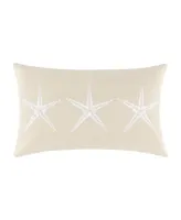 Greenland Home Fashions Atlantis Embellished Decorative Pillow Set, 12" x 20" & 18" x 18"