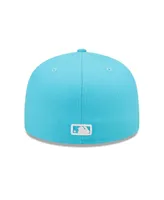 Men's New Era Blue San Francisco Giants Vice Highlighter Logo 59FIFTY Fitted Hat