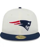 Men's New Era Cream England Patriots Retro 59FIFTY Fitted Hat