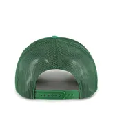 Men's '47 Brand Green Oakland Athletics Foam Logo Trucker Adjustable Hat