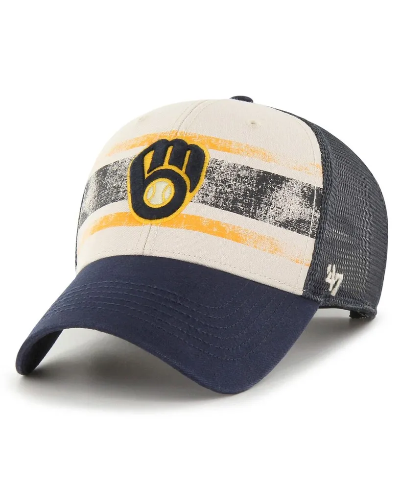 47 Brand Navy, White Pittsburgh Steelers Union Patch Trucker Adjustable Hat  in Blue for Men