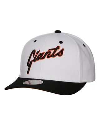 Men's Mitchell & Ness White San Francisco Giants Cooperstown Collection Pro Crown Snapback Hat