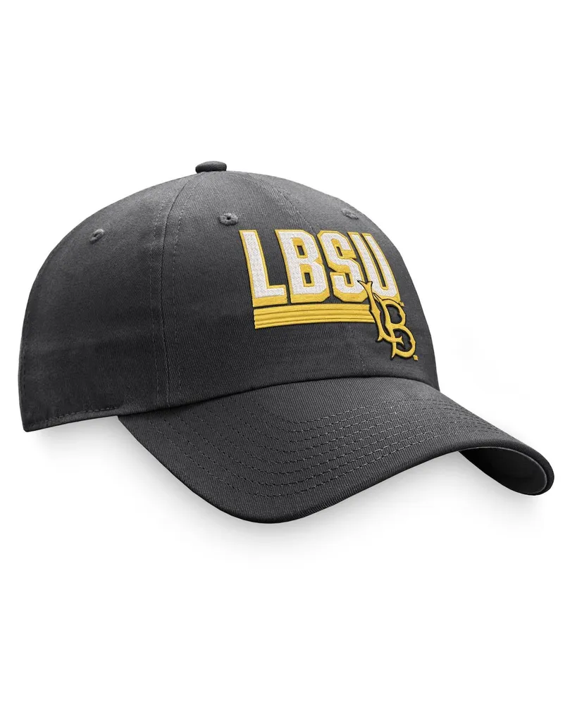 Men's Top of the World Charcoal Long Beach State 49ers Slice Adjustable Hat
