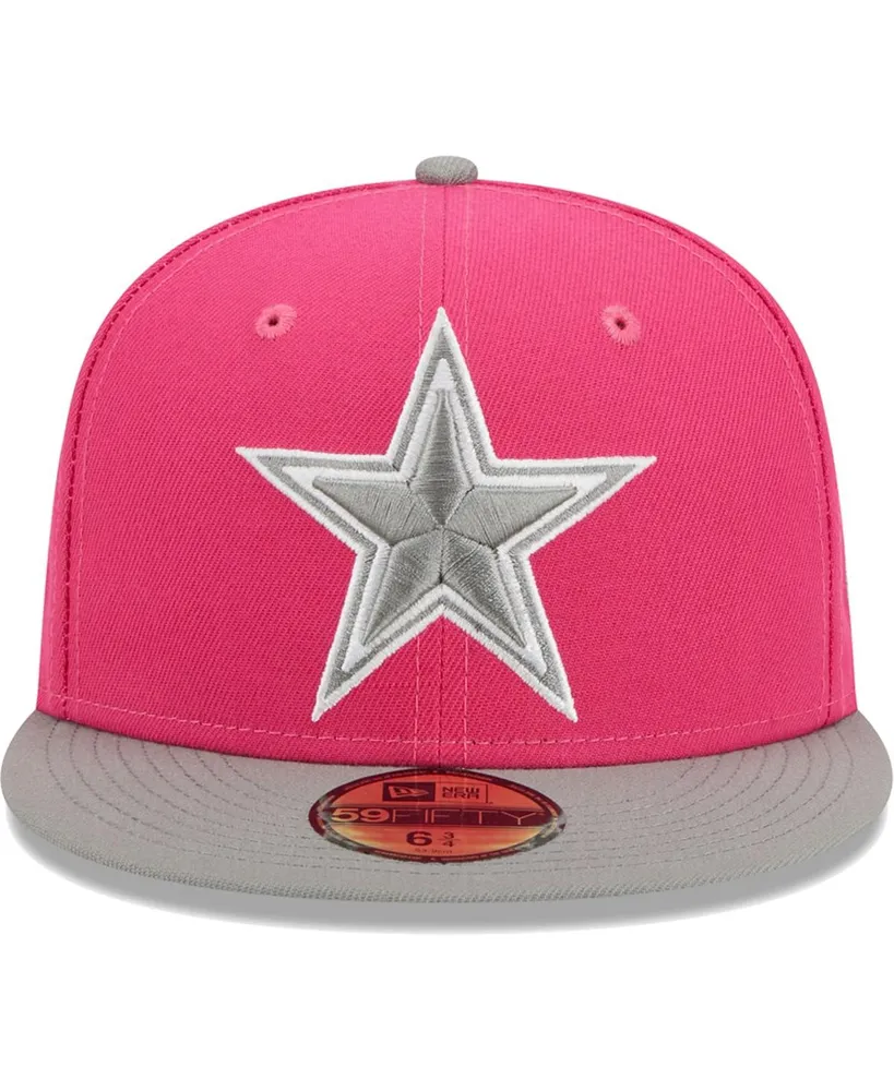 Men's New Era Pink, Graphite Dallas Cowboys 2-Tone Color Pack 59FIFTY Fitted Hat