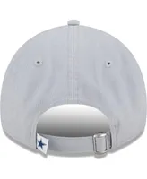 Big Boys and Girls New Era Gray Dallas Cowboys Main Core Classic 2.0 9TWENTY Adjustable Hat