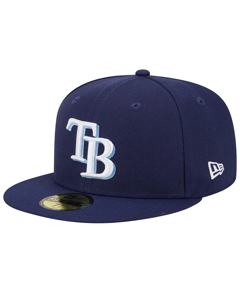 Men's New Era Navy Tampa Bay Rays 2020 World Series Team Color 59FIFTY Fitted Hat
