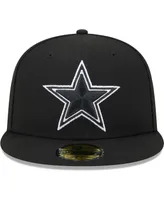 Men's New Era Black Dallas Cowboys Main Patch 59FIFTY Fitted Hat