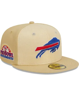 Men's New Era Khaki Buffalo Bills Raffia Front 59FIFTY Fitted Hat