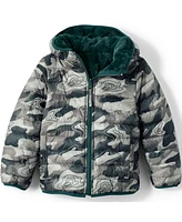 Lands' End Kids Girl's Reversible Insulated Fleece Jacket