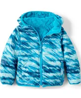 Lands' End Kids Girl's Reversible Insulated Fleece Jacket