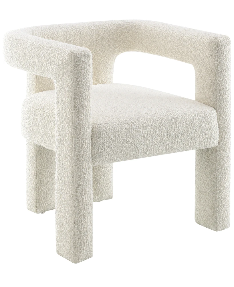 Abbyson Living Mandy 28" Boucle Fabric Dining Chair