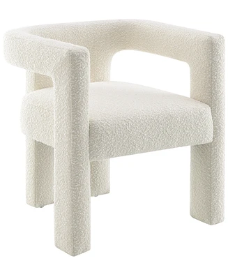 Abbyson Living Mandy 28" Boucle Fabric Dining Chair