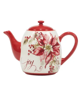 Certified International Winters Joy Teapot 40 oz