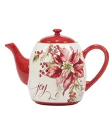 Certified International Winters Joy Teapot 40 oz