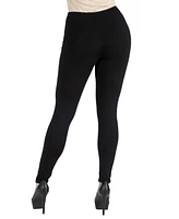 24seven Comfort Apparel Women's Stretch Ankle Length Leggings