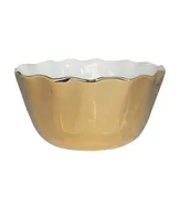 Certified International Gold-Silver Tone Coast Deep Bowl