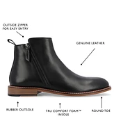 Thomas & Vine Men's Rami Tru Comfort Foam Plain Toe Zip Boots
