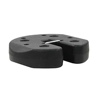 vidaXL Gazebo Weight Plates 4 pcs Black 8.7"x2" Concrete