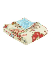 Levtex Ashbury Spring Jacobean Floral Quilted Throw, 50" x 60"