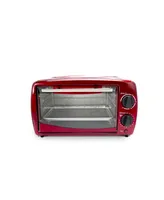 Brentwood Appliances Brentwood 9-Liter (4 Slice) Toaster Oven Broiler (Red)