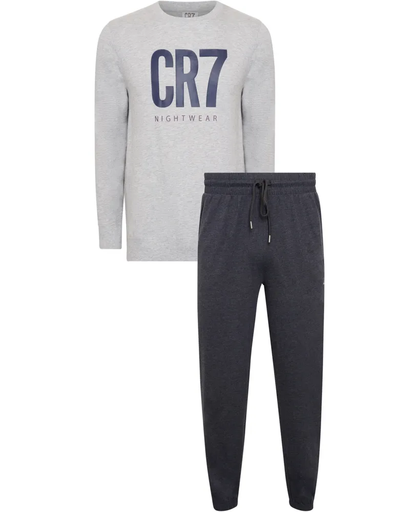 CR7 Men's Cotton Loungewear Top and Pant Set