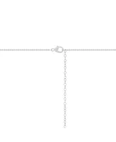 Diamond Bezel Collar Necklace (1/2 c. t.w.) in 10k White Gold, 14" + 3" extender