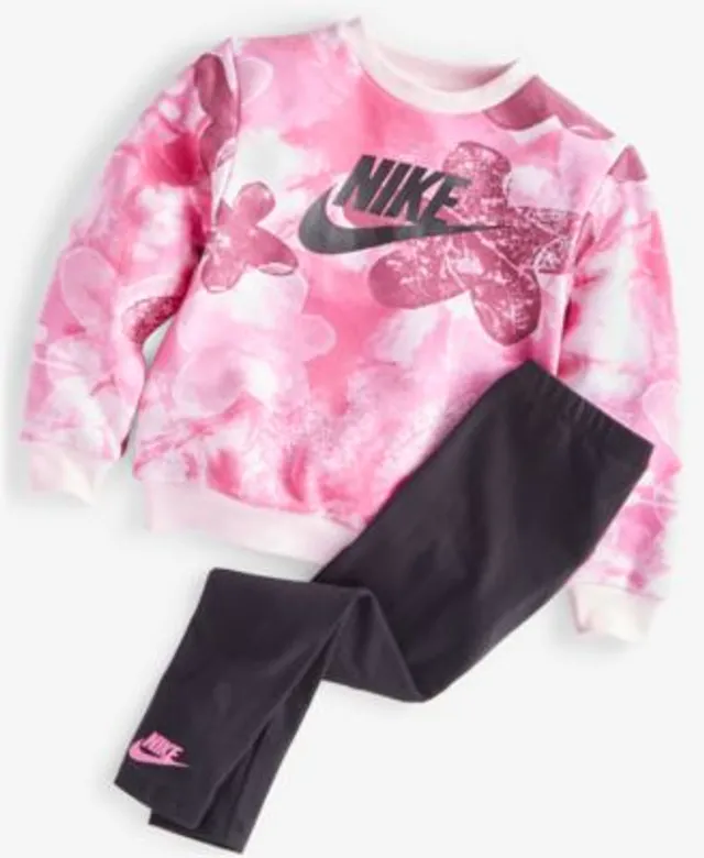 Nike Little Girls Sweatshirt Leggings Set Little Boys Camo Hoodie Jogger  Pants