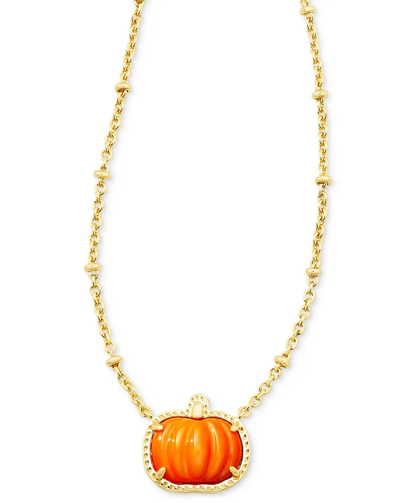 Kendra Scott 14k Gold-Plated Pumpkin 19" Adjustable Pendant Necklace