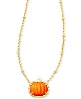 Kendra Scott 14k Gold-Plated Pumpkin 19" Adjustable Pendant Necklace