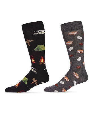MeMoi Men's Camping Socks, Pack of 2