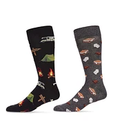 MeMoi Men's Camping Socks, Pack of 2