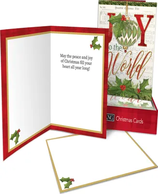Lang Joy to The World Petite Christmas Cards, Set of 12