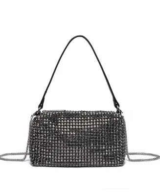 Like Dreams Stardust Rhinestone Crossbody Clutch