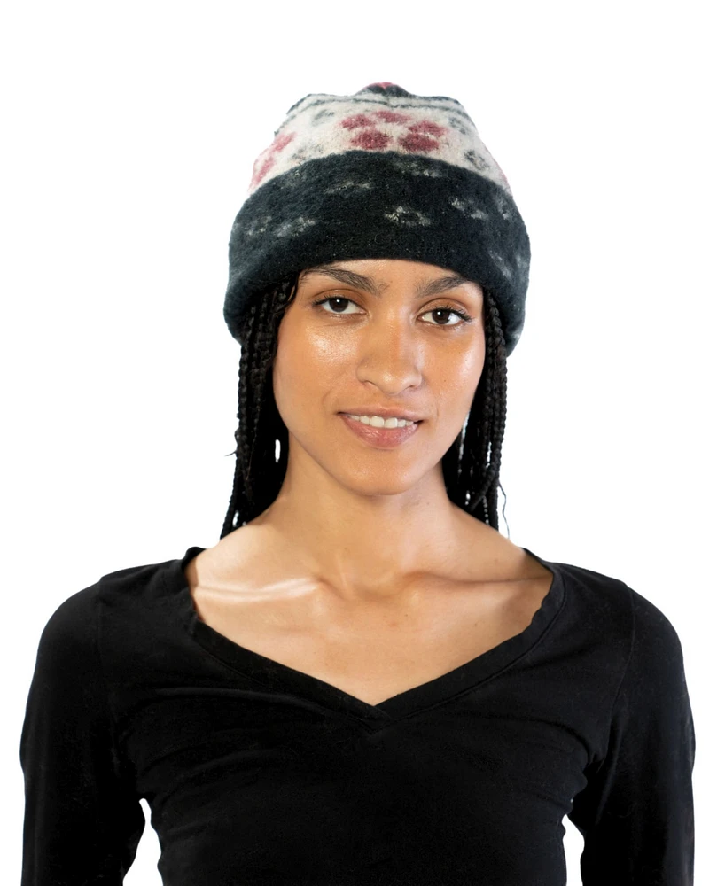 Marcus Adler Flower Cuff Beanie