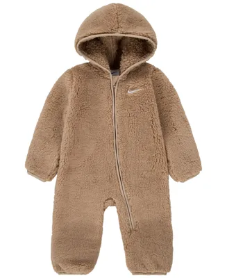 Nike Baby Boys and Girls Hooded Sherpa Coverall