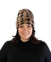 Marcus Adler Houndstooth Cuff Beanie