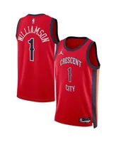 Men's and Women's Jordan Zion Williamson Red New Orleans Pelicans Swingman Jersey - Statement Edition