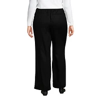 Lands' End Women's High Rise Wide Leg Pants made with Tencel Fibers