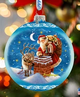 Designocracy Christmas Arrival Large Holiday Mercury Collectible Ornaments D. Gelsinger