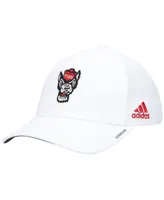 Men's adidas White Nc State Wolfpack 2021 Sideline Coaches Aeroready Flex Hat