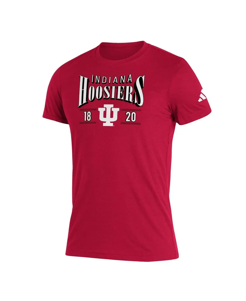 Men's adidas Crimson Indiana Hoosiers Along The Shadow Tri-Blend T-shirt