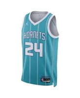 Men's and Women's Nike Brandon Miller Teal Charlotte Hornets 2023 Nba Draft Swingman Jersey - Icon Edition