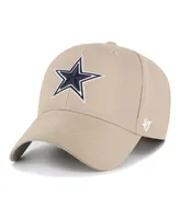 Men's '47 Brand Khaki Dallas Cowboys Mvp Adjustable Hat