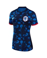 Women's Nike Blue Netherlands National Team 2023 Away Stadium Replica Jersey